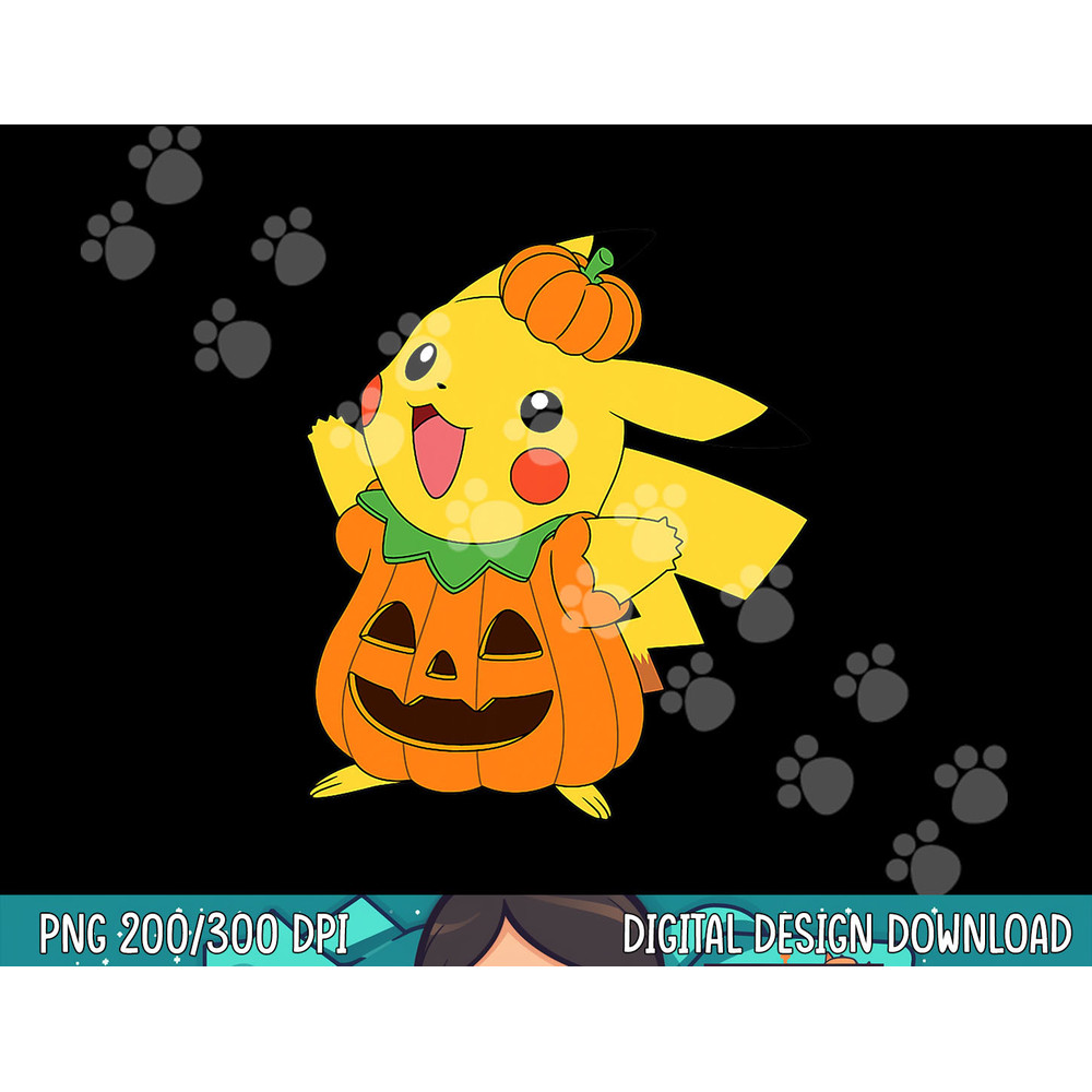Pokemon Halloween Pikachu Pumpkin Costume png, sublimation copy.jpg