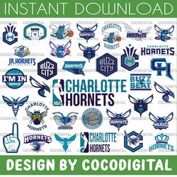 34 files charlotte hornets svg, charlotte svg, hornets svg logo for silhouette, cricut, nba svg, nba svg, basketball