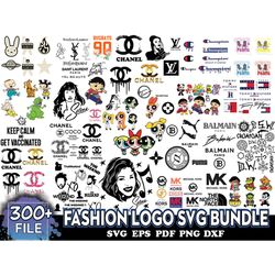 300 fashion brands logo bundle, luxury brands logo svg , gucci svg, louis vuitton svg , balenciaga symbol, gucci logo