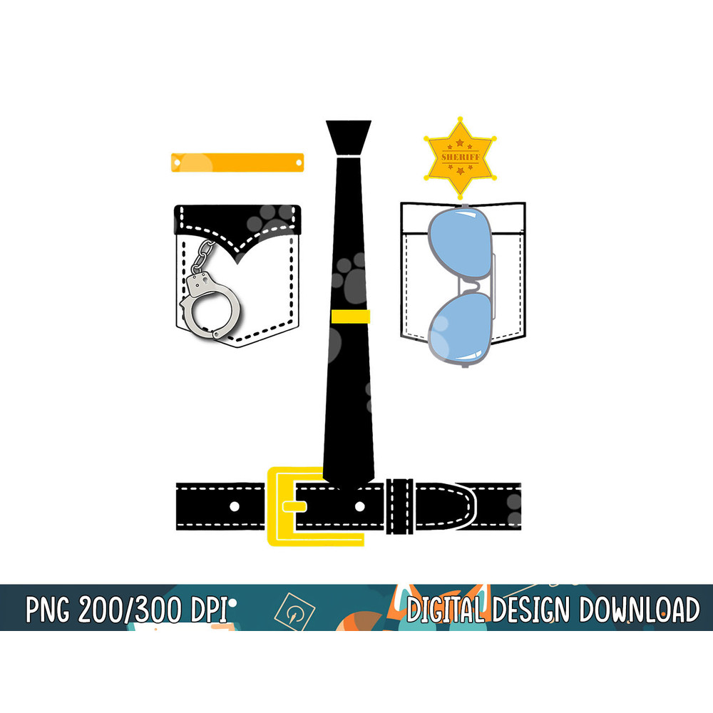 Police Uniform Costume Halloween Kids png, sublimation copy.jpg