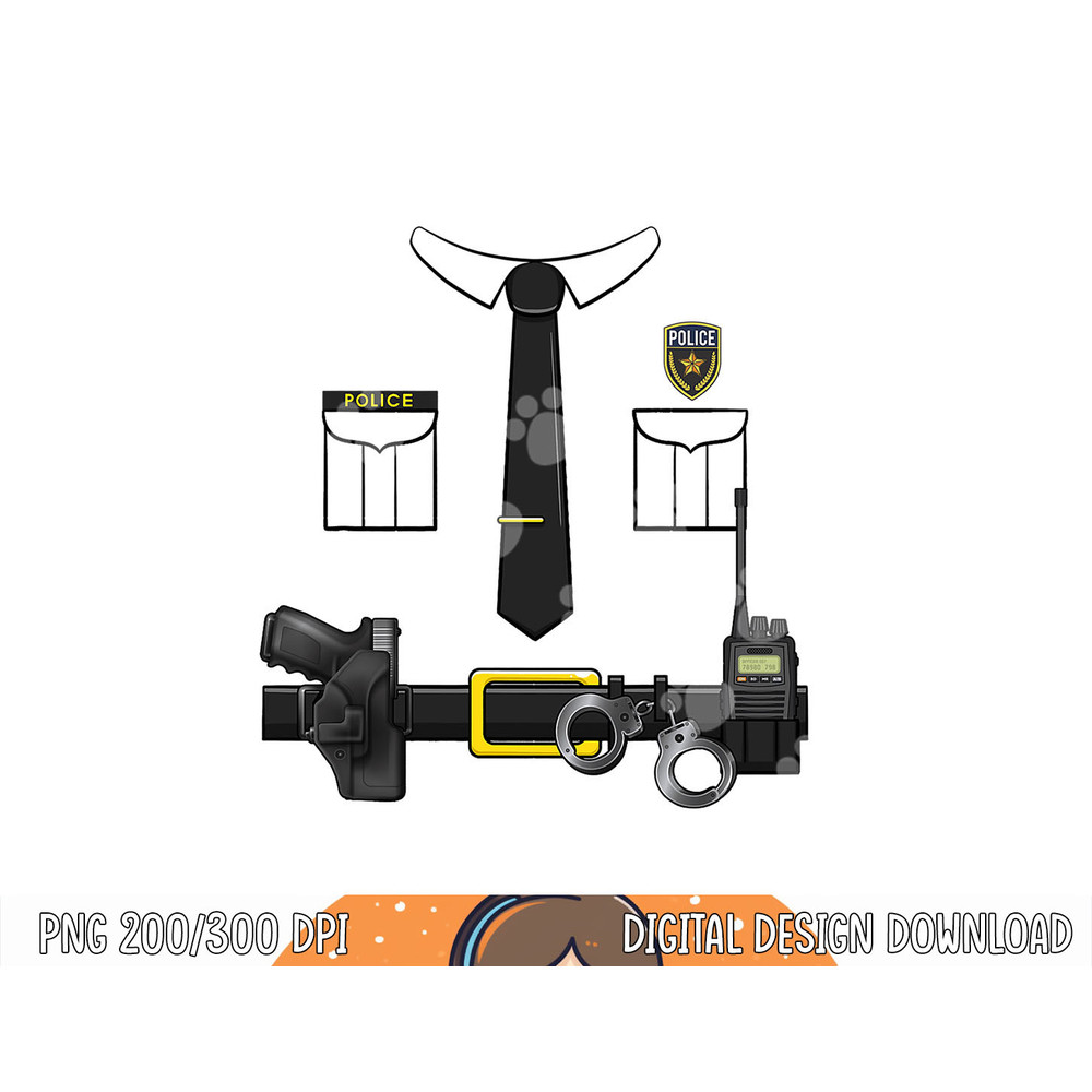 Police Uniform Officer Costume Halloween Policeman Matching png, sublimation copy.jpg