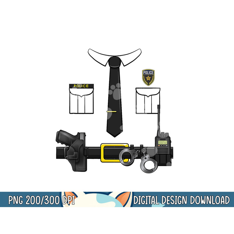 Police Uniform Officer Costume Halloween Policeman Matching png, sublimation copy.jpg