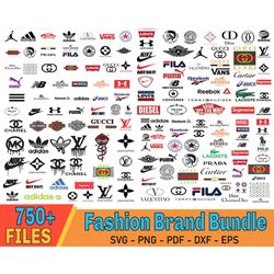 750 fashion brands logo bundle, luxury brands logo svg , gucci svg, louis vuitton svg , balenciaga symbol, gucci logo
