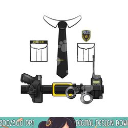 police uniform officer costume halloween policeman matching png, sublimation copy