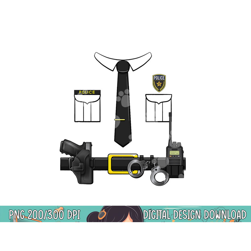 Police Uniform Officer Costume Halloween Policeman Matching png, sublimation copy.jpg