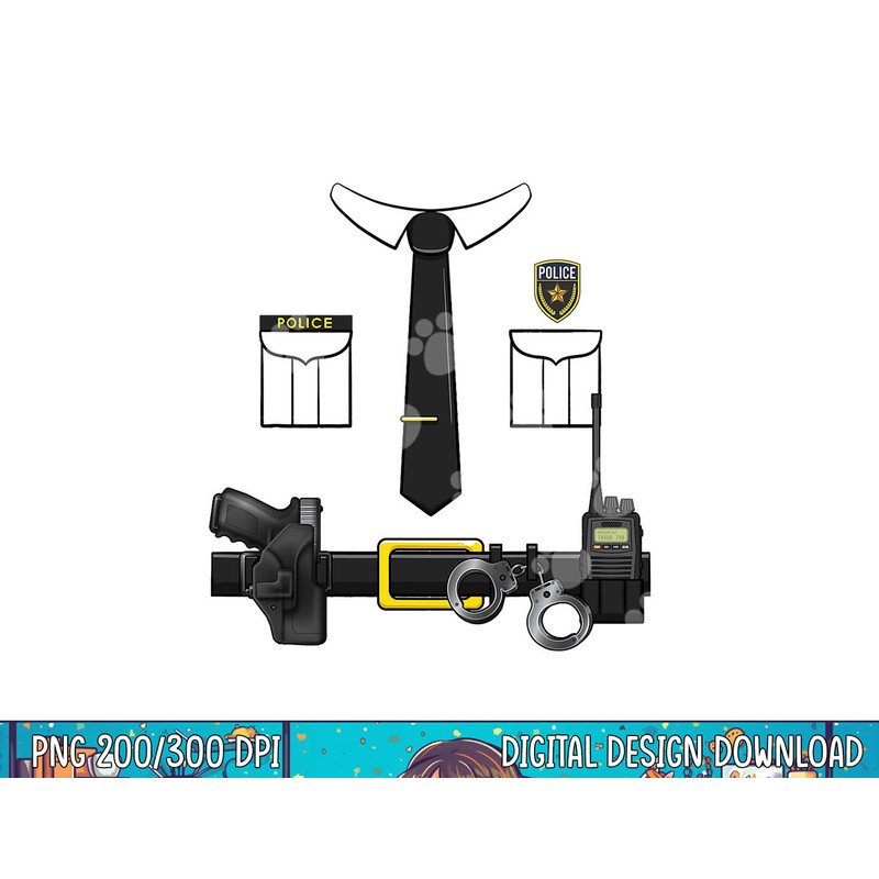 Police Uniform Officer Costume Halloween Policeman Matching png, sublimation copy.jpg