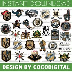 30 files vegas golden knights bundle svg, golden knights svg, nhl svg, nhl svg, hockey cricut, hockey logo svg, nhl