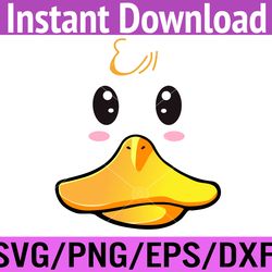 Cute Duck Face Awesome Halloween Costume Svg, Eps, Png, Dxf, Digital Download
