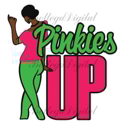 pinkies up, black girl gift, aka svg, aka gift, sorority, sorority svg, alpha kappa alpha, black girls magic,black woman