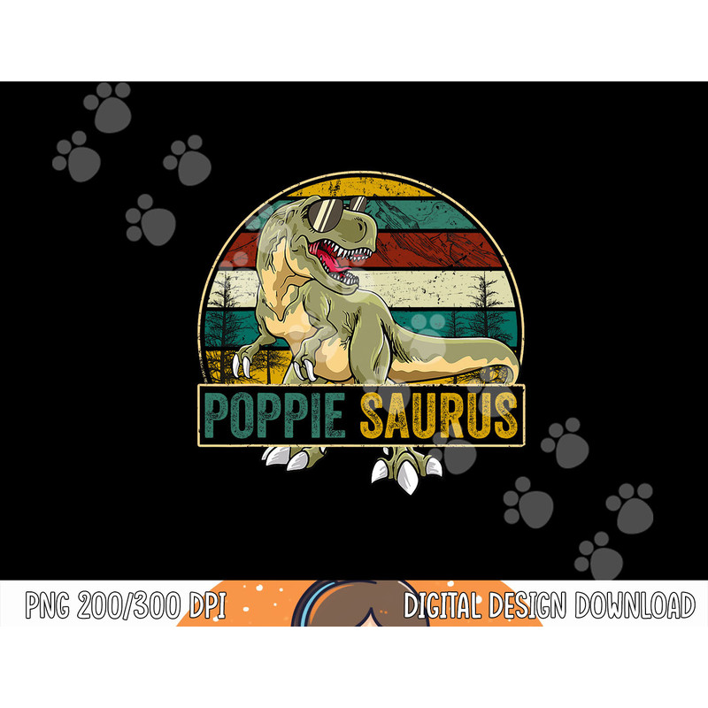 Poppiesaurus T Rex Dinosaur Poppie Saurus Family Matching png,sublimation copy.jpg