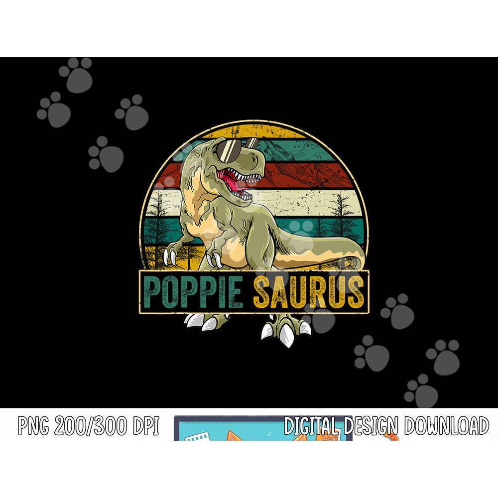 Poppiesaurus T Rex Dinosaur Poppie Saurus Family Matching png, sublimation copy.jpg