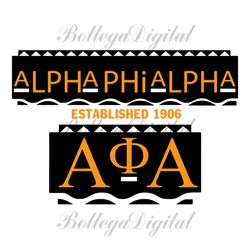 alpha phi alpha established 1906, sorority svg, alpha phi alpha svg, alpha fraternity svg, apa established 1906, apa svg
