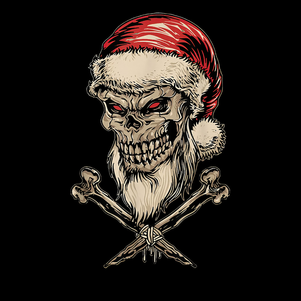 Skull Christmas Funny Skulls Santa Hat Reindeer Pirate 6.jpg