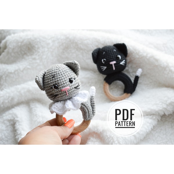 Cat crochet pattern, the kitty crochet rattle easy patterns | Inspire ...