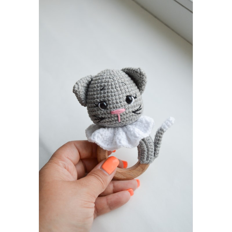 Cat crochet pattern, the kitty crochet rattle easy patterns | Inspire ...