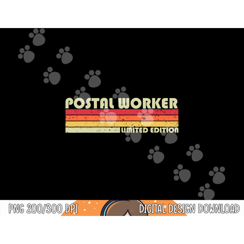 POSTAL WORKER Funny Job Title Profession Birthday Worker png,sublimation copy.jpg