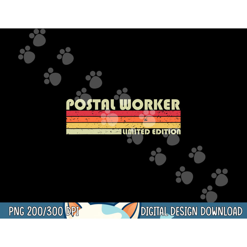 POSTAL WORKER Funny Job Title Profession Birthday Worker png, sublimation.jpg