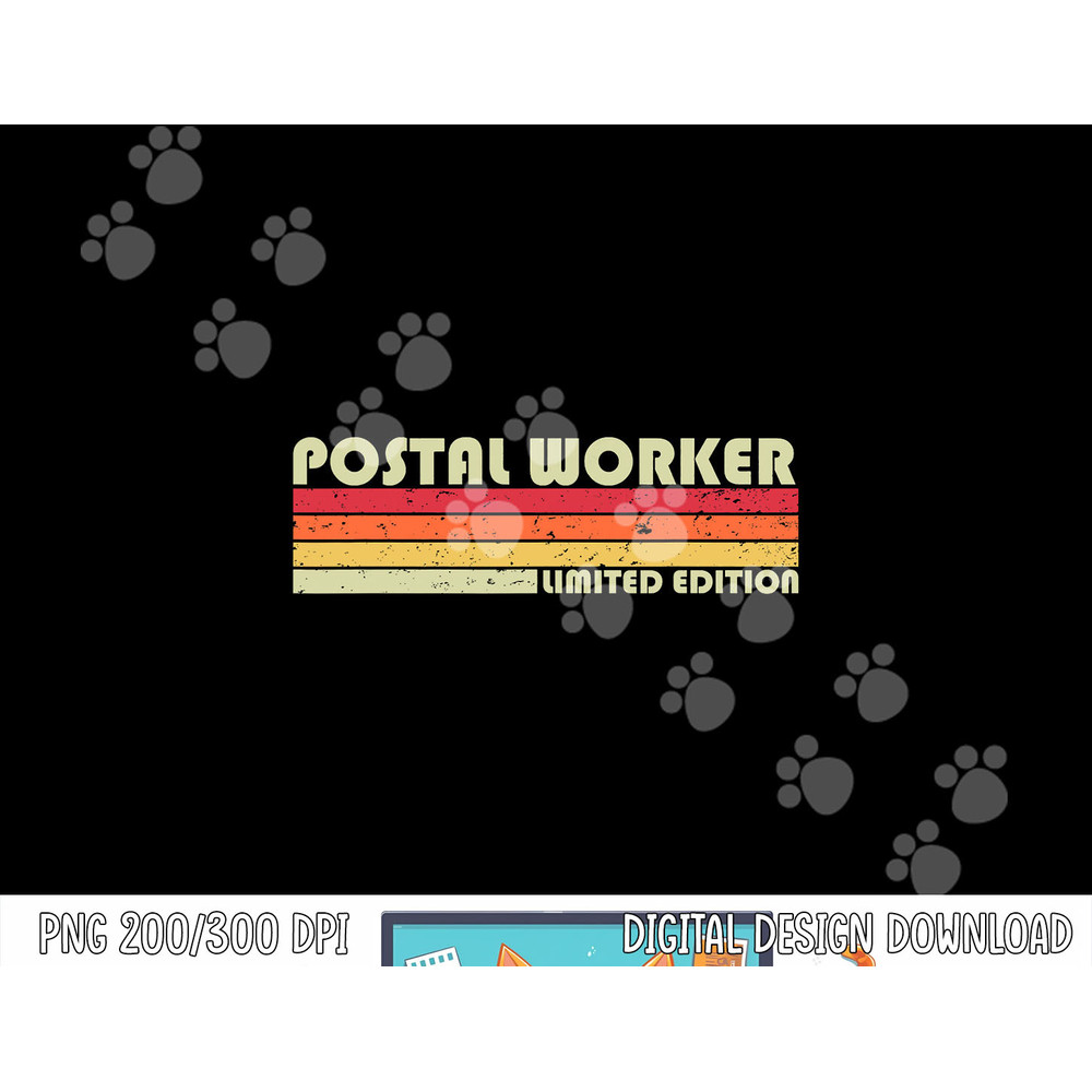 POSTAL WORKER Funny Job Title Profession Birthday Worker png, sublimation copy.jpg