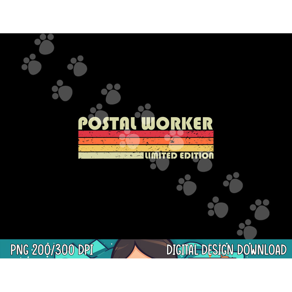 POSTAL WORKER Funny Job Title Profession Birthday Worker png, sublimation.jpg