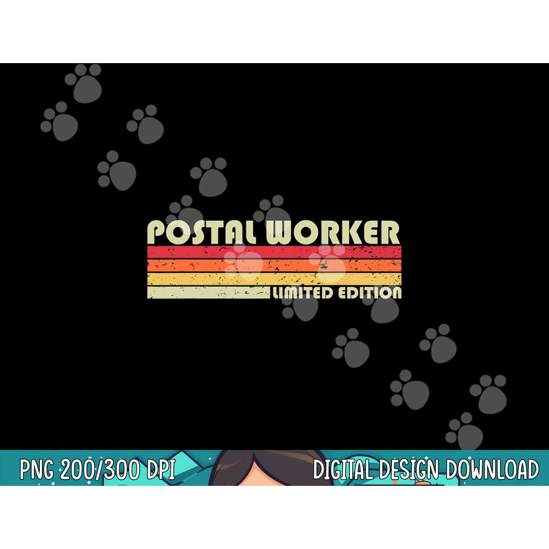 POSTAL WORKER Funny Job Title Profession Birthday Worker png, sublimation.jpg