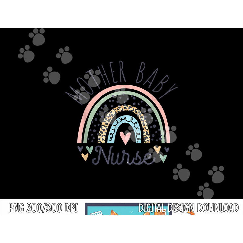 Postpartum Mother Baby Nurse Mom Baby Postpartum Nursing png, sublimation copy.jpg