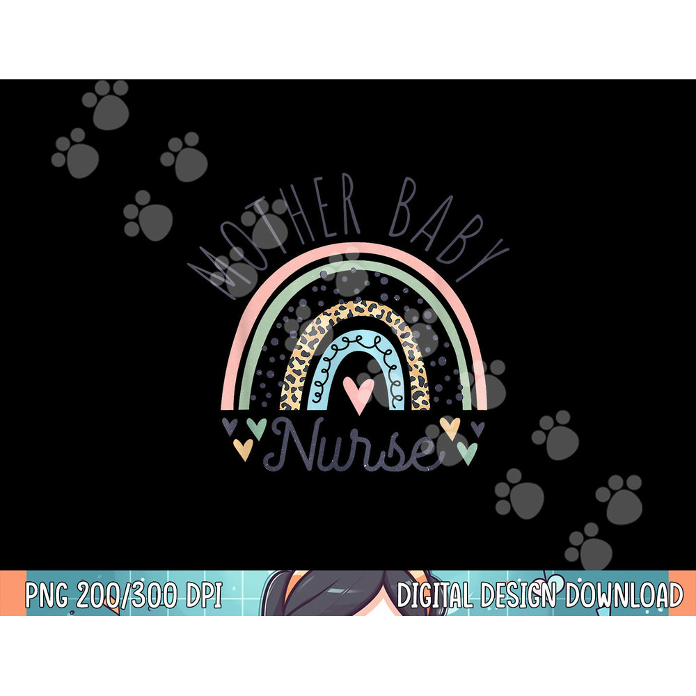 Postpartum Mother Baby Nurse Mom Baby Postpartum Nursing png, sublimation.jpg