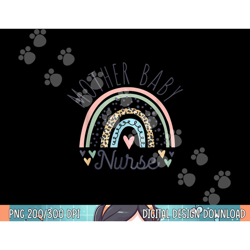 Postpartum Mother Baby Nurse Mom Baby Postpartum Nursing png, sublimation.jpg