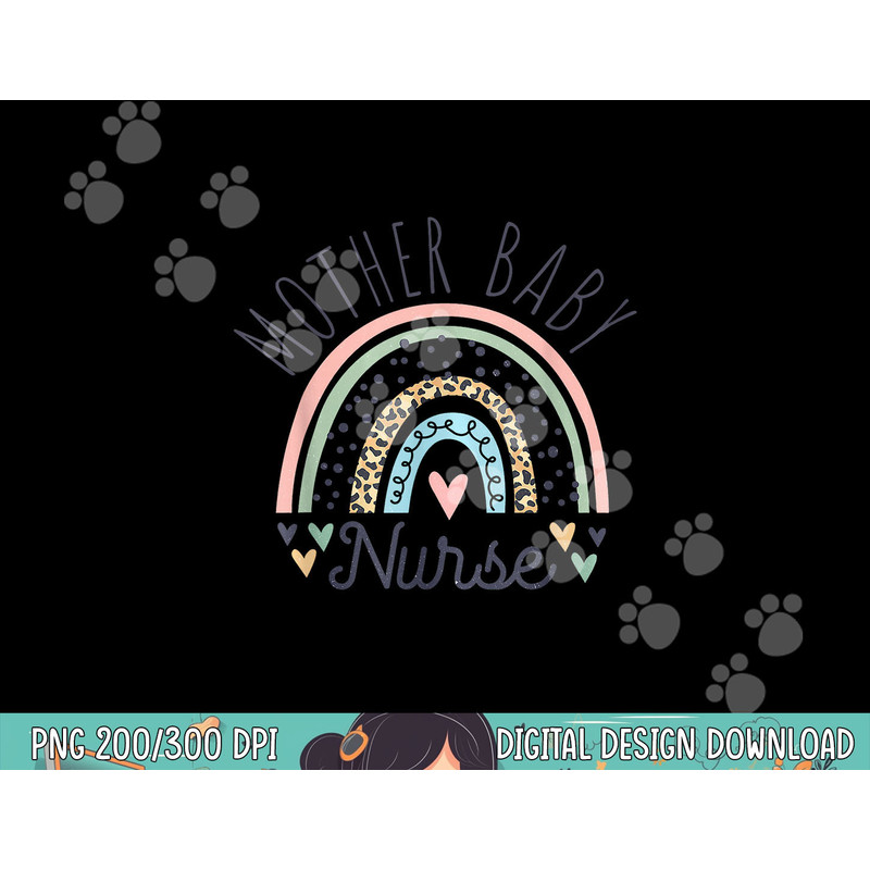 Postpartum Mother Baby Nurse Mom Baby Postpartum Nursing png, sublimation copy.jpg