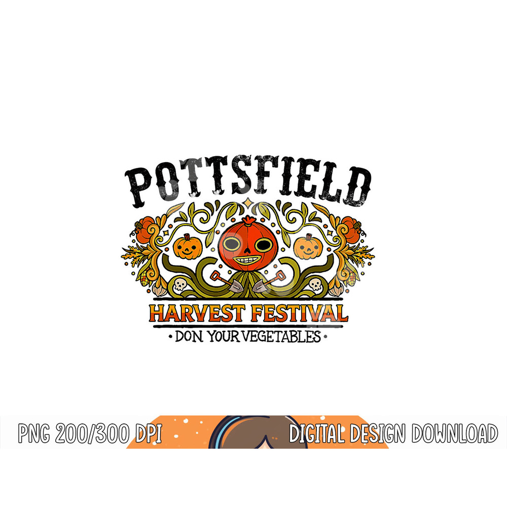 Pottsfield Harvest Festival Dark Spooky Pumpkin Halloween png, sublimation copy.jpg