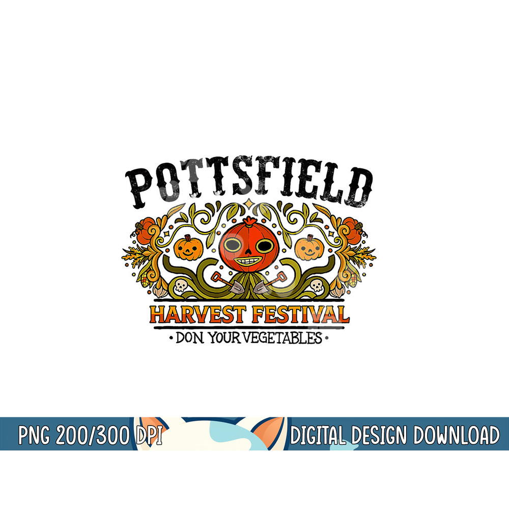 Pottsfield Harvest Festival Dark Spooky Pumpkin Halloween png, sublimation copy.jpg