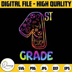 tie dye 1st grade png, first grade png, 1st grade teacher png, team 1st grade png, first day of school, back to school