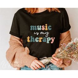 music is my therapy svg png eps, music is my therapy retro, svg file for cricut, music silhouette file, instant download