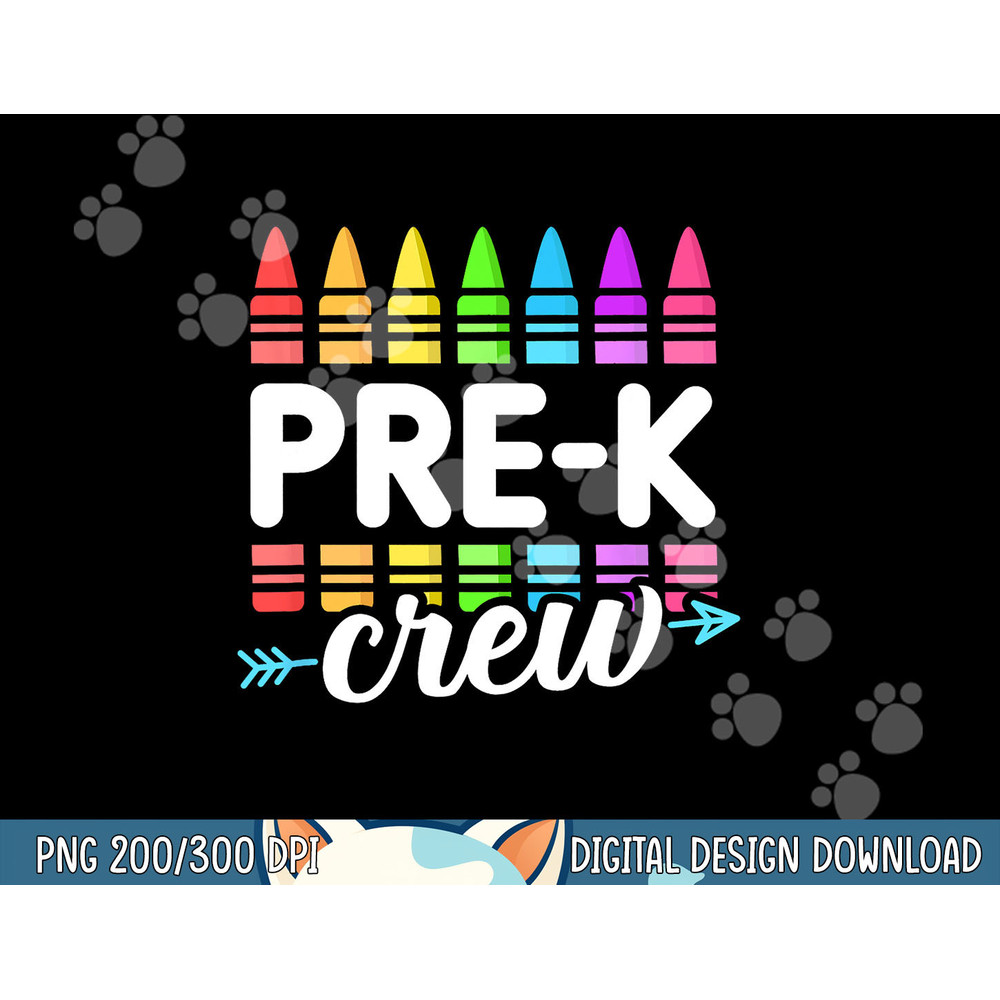 Pre-K Crew Teacher Team Squad Hello Back School Graduation png, sublimation copy.jpg