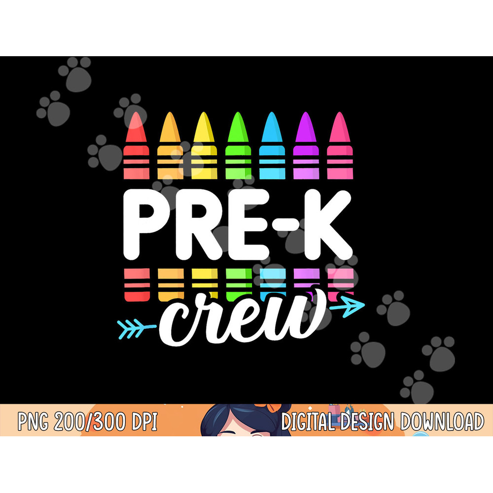 Pre-K Crew Teacher Team Squad Hello Back School Graduation png, sublimation copy.jpg