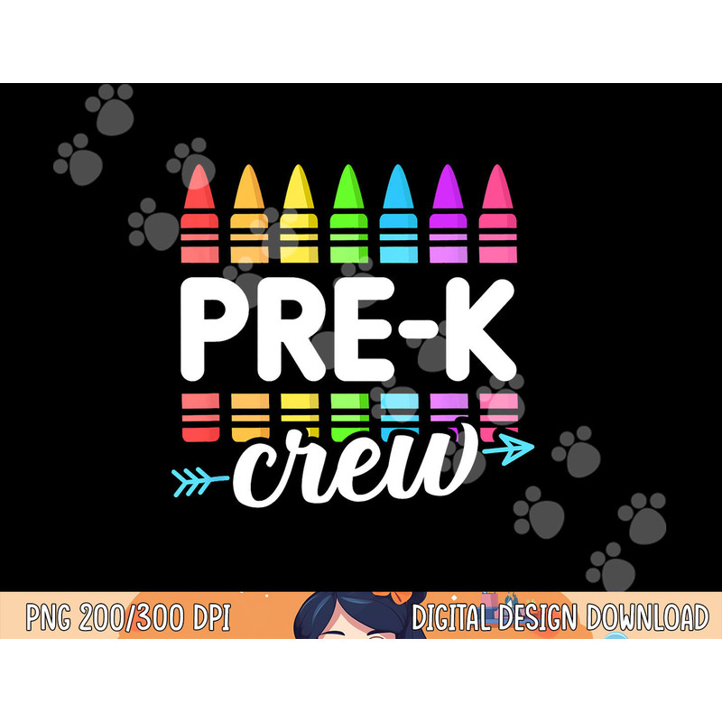 Pre-K Crew Teacher Team Squad Hello Back School Graduation png, sublimation copy.jpg