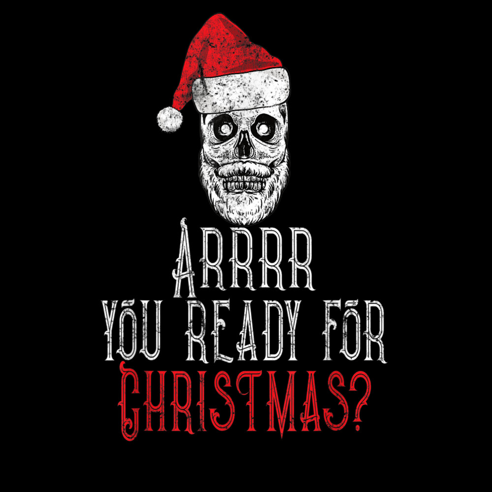 Vintage Beard Pirate Skull Santa Hat Ready For Christmas 7.jpg