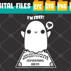 Ouija Board Lazy Halloween Costume Funny Ghost Spirit Wiccan Svg, Eps, Png, Dxf, Digital Download