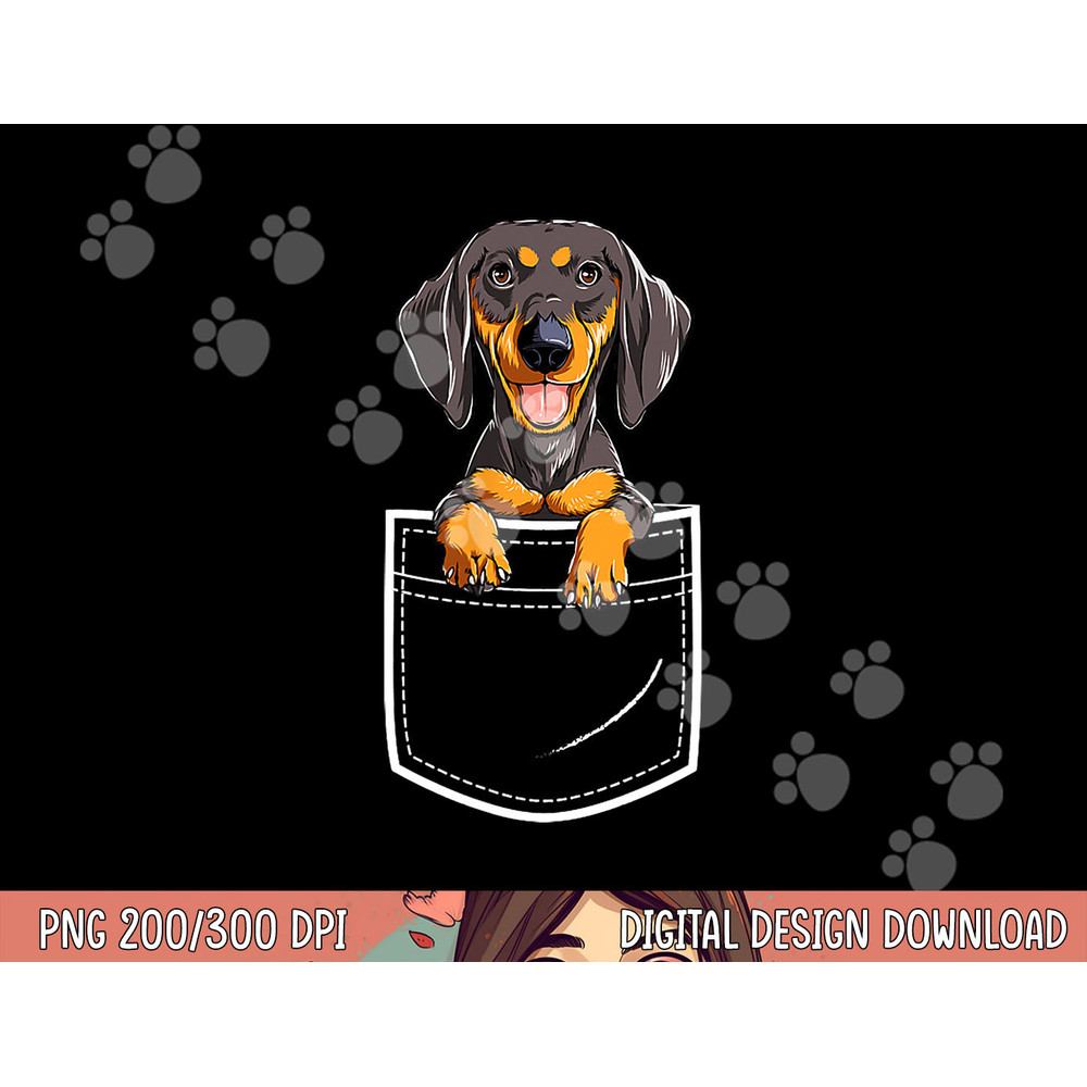 Dachshund in Your Front Pocket T Shirt Dog Puppy Gifts Women copy.jpg
