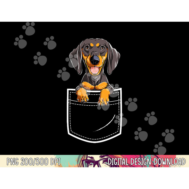 Dachshund in Your Front Pocket T Shirt Dog Puppy Gifts Women copy.jpg