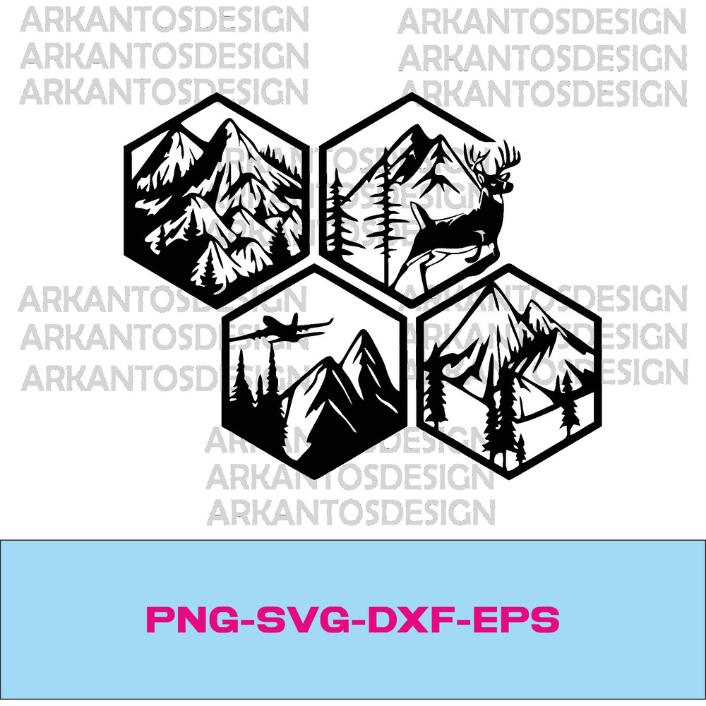 Jungle wall art svg , dxf , EPS files, Plasma cut file, wall art dxf, Laser cut files, Glowforge files, Wall Art panel svg - 1.jpg