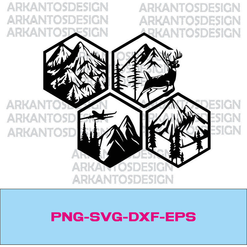 Jungle wall art svg , dxf , EPS files, Plasma cut file, wall art dxf, Laser cut files, Glowforge files, Wall Art panel svg - 1.jpg