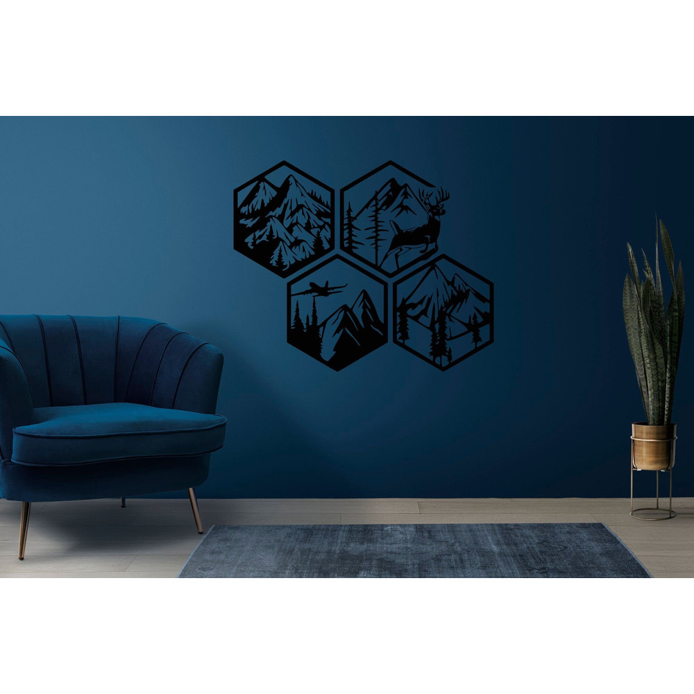 Jungle wall art svg , dxf , EPS files, Plasma cut file, wall art dxf, Laser cut files, Glowforge files, Wall Art panel svg - 2.jpg