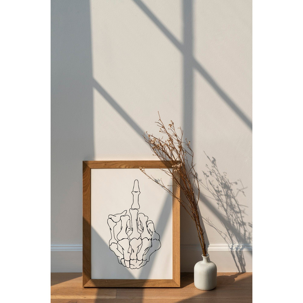 Skeleton Middle Finger Instant Download SVG, PNG, EPS, dxf, digital download - 3.jpg