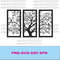 Tree wall art svg , dxf , EPS files, Plasma cut file, wall art dxf, Laser cut files, Glowforge files, Wall Art panel svg - 1.jpg