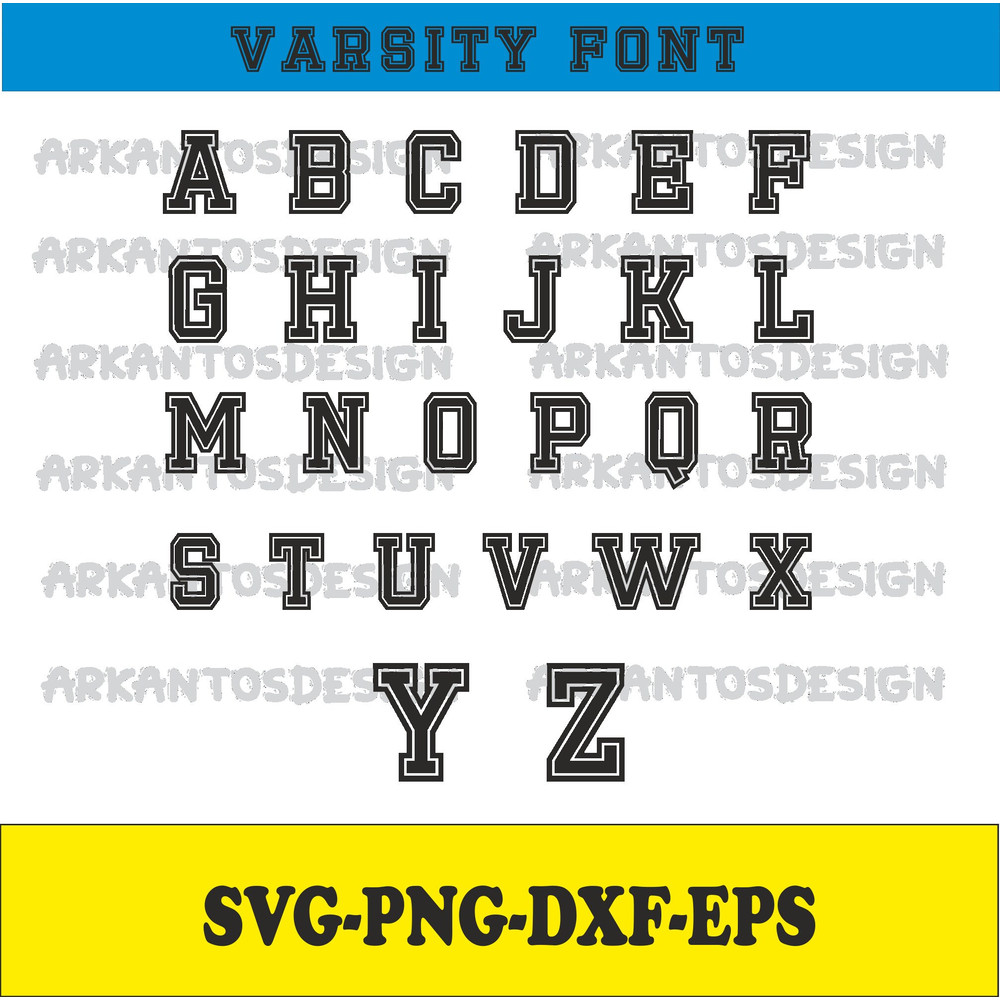 Varsity Font SVG, Jersey Font Svg, Sports SVG Alphabet, Varsity Letters Svg, Sports Font SVG, College Font Svg, University Font Svg - 1.jpg
