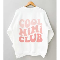 cool mimi club svg, retro, grammy svg, grandma quote svg, grandma saying svg, family svg, wavy stacked svg, grandma svg,