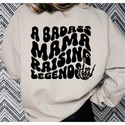 raising legends svg png, badass mama svg, boy mom svg, girl mom svg, mom of boys svg, skeleton svg, trendy svg, stacked