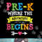 Pre-K Where The Adventure Begins Gift Back To School Teacher png, sublimation.jpg