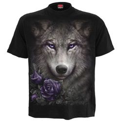 spiral direct new wolf roses design skull/dragon/reaper/rock/metal/halloween/t-shirt/tee