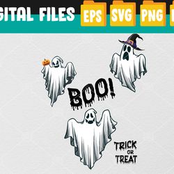 BOO SQUAD Ghost Retro Halloween CostumeSvg, Eps, Png, Dxf, Digital Download